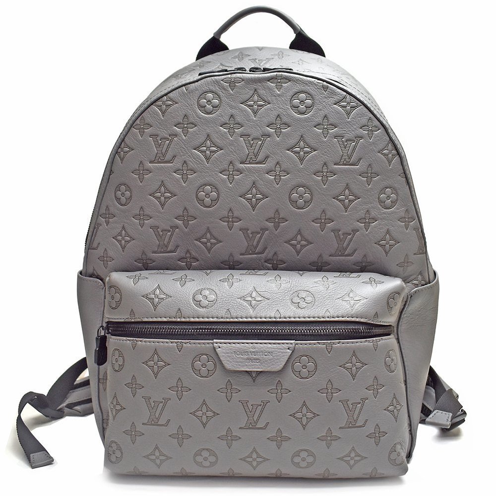 Louis Vuitton Backpack Monogram Gray Leather Calf… - image 1